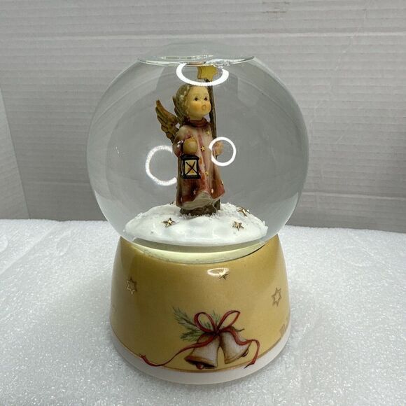 VTG Goebel‎ M.J. Hummel Musical Snow Globe Angel Lantern Christmas Song #343 New - Picture 5 of 14